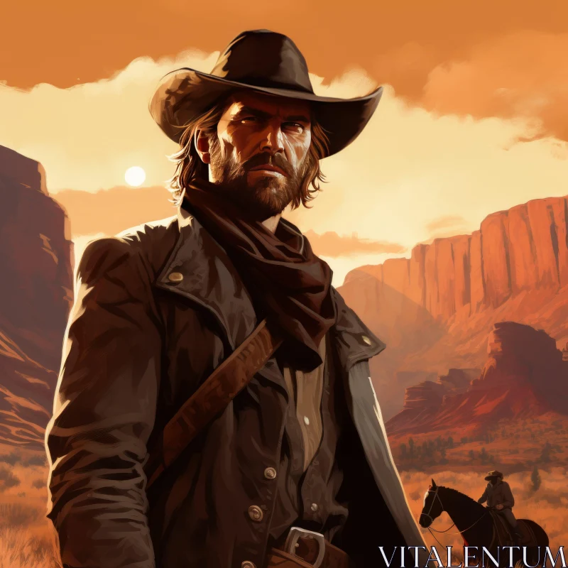 Red Dead Redemption Artistic Interpretation: Capturing Australia's Majestic Landscape AI Image