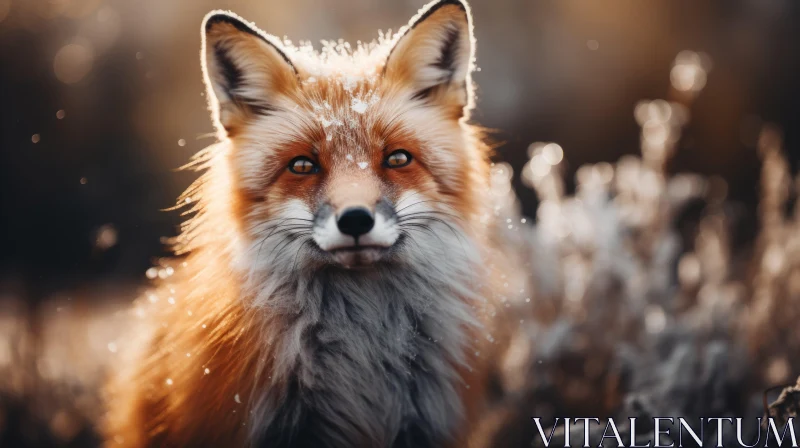 Captivating Red Fox in Morning Sunlight AI Image