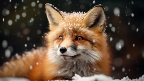 Photorealistic Depiction of a Fox in Snow - Contest Winning Artwork