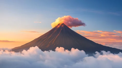 Volcano and Sunrise