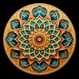 Handmade Wooden Mandala Print - Anamorphic Art