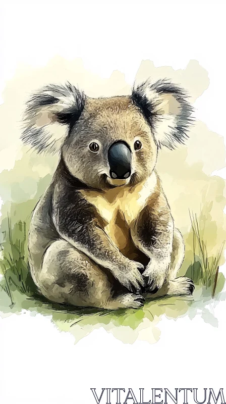 Artistic Koala Image AI Image