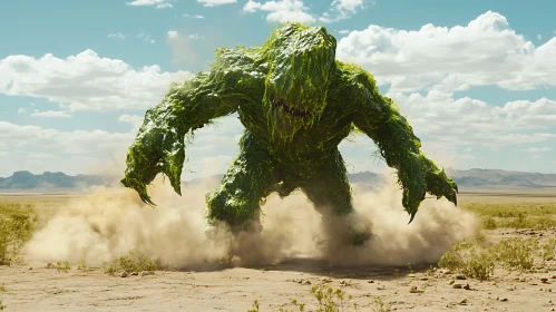 Desert Monster with Mossy Exterior