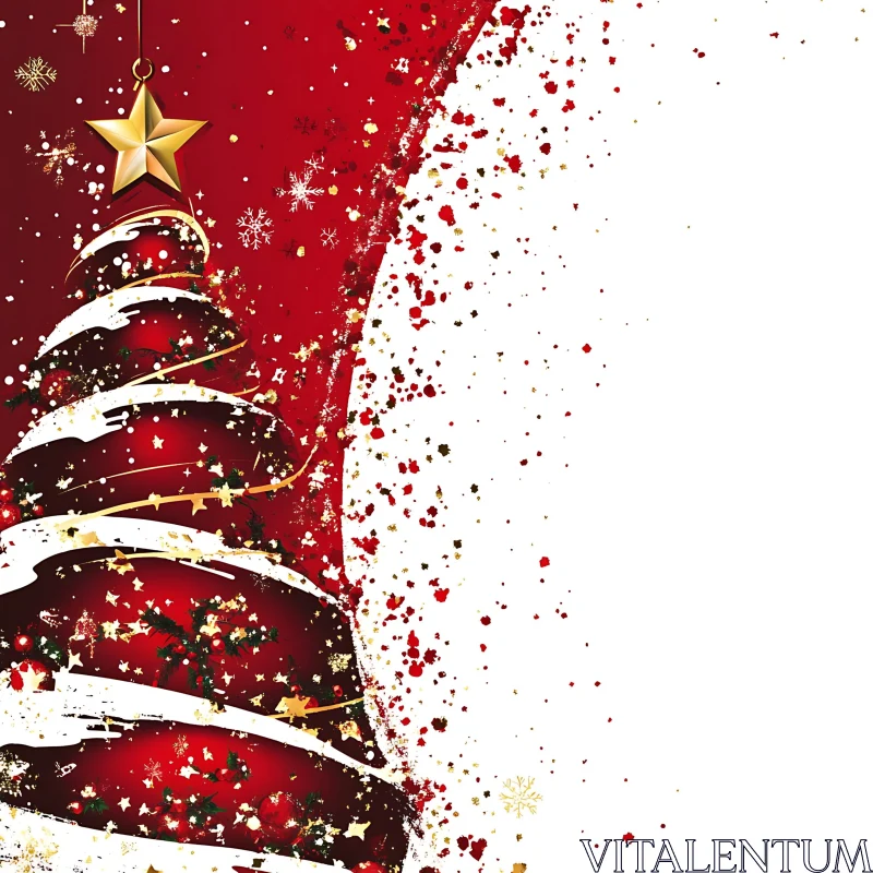 Contemporary Festive Tree Art