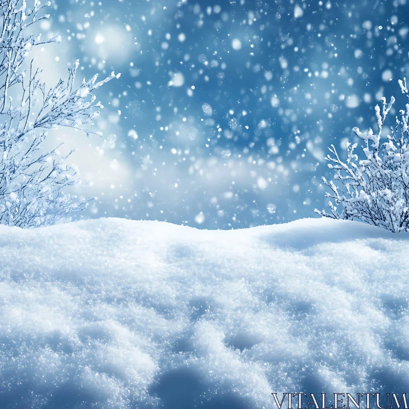 Peaceful Snowy Winter Scene