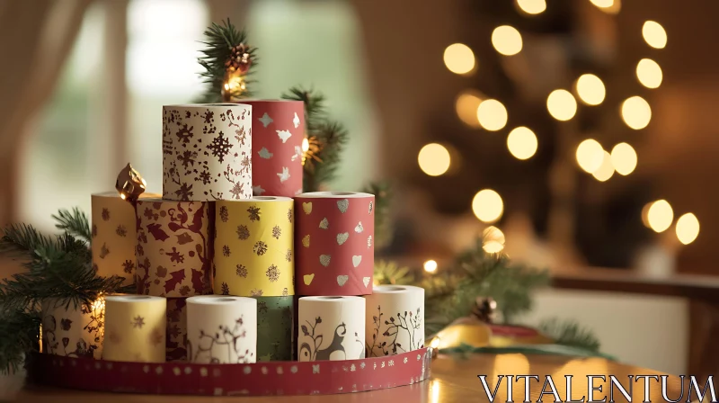 Festive Candle Arrangement for Holidays