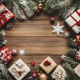 Christmas Table with Holiday Decor
