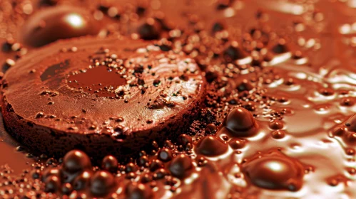 Dark Brown Liquid with Bubbles: A Captivating Close-Up