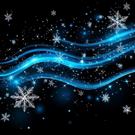 Winter Night Abstract
