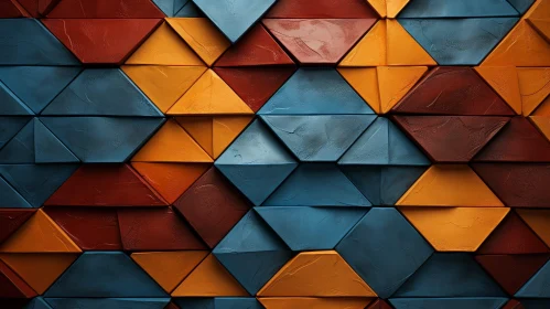 Intriguing 3D Geometric Pattern with Triangles