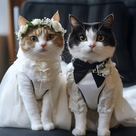 Feline Wedding Duo