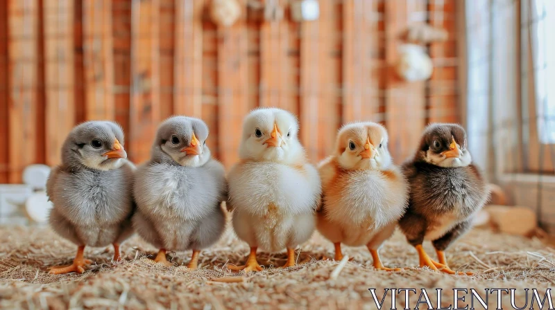 Adorable Baby Chickens Photography AI Image