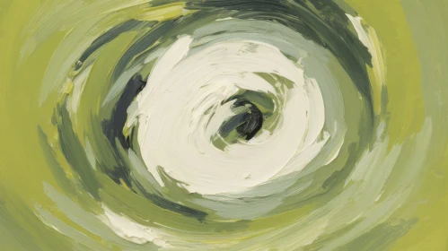 Circular Vortex Abstract Painting - Energy and Movement
