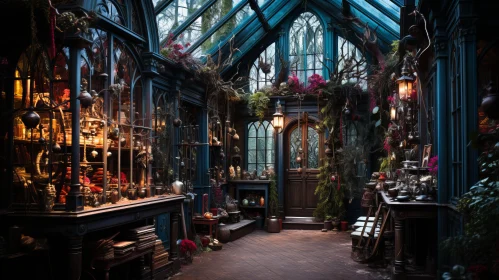 Glass House Room with Festive Atmosphere - Botanical Accuracy