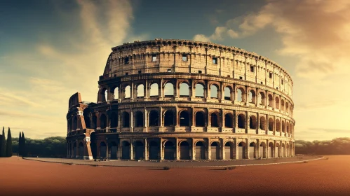 Colosseum in Rome, Italy: A Captivating Photo in Split Toning Style