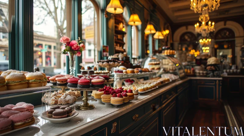 Delicious Pastries at a Cozy Bakery | Indulge in Sweet Delights AI Image