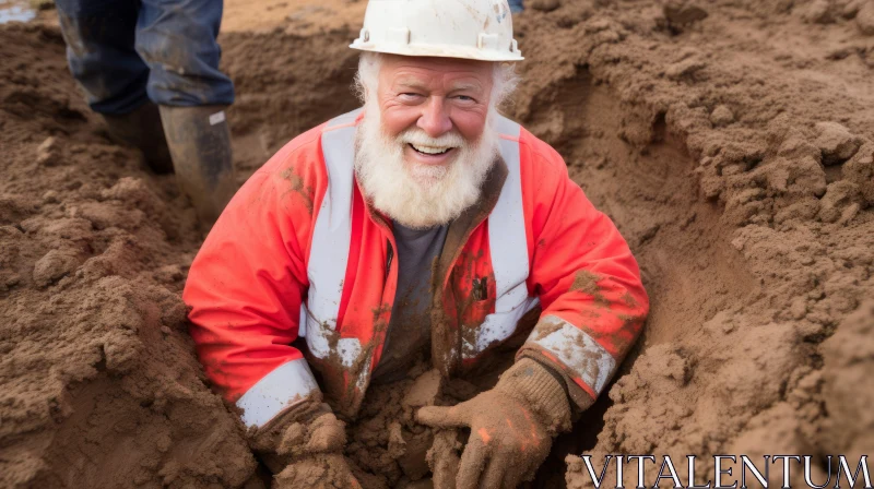 Digging a Hole for a Meaningful Cause - Captivating Photo Artwork AI Image