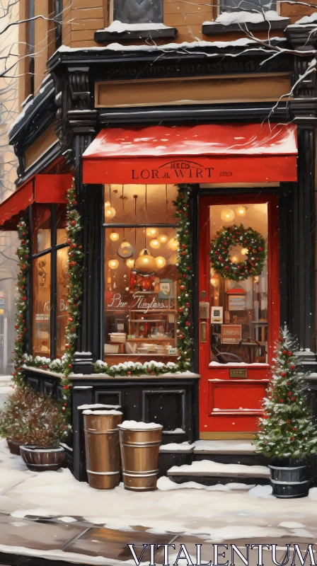 Christmas Store in Winter - Photorealistic Renderings | New York City AI Image
