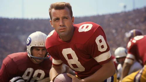 Vintage American Football Player Sonny Jurgensen 1960s Washington Redskins