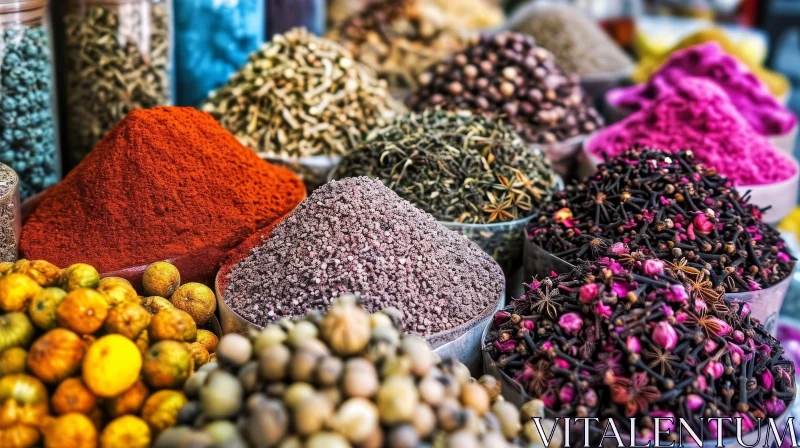 Spices Market Photography: A Captivating Close-Up AI Image