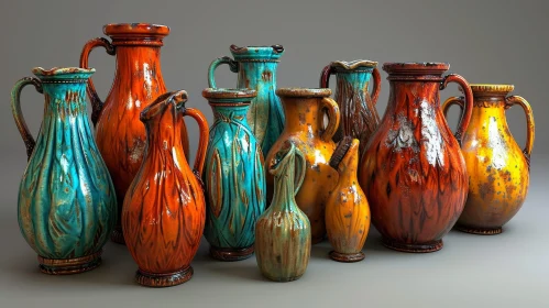 Captivating Ceramic Vases - Unique Shapes & Colors | Artistic Imagery