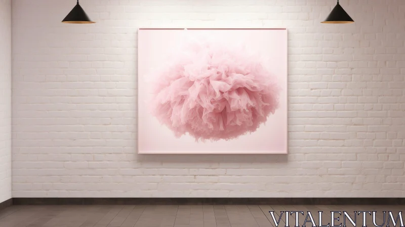 AI ART Pink Tutu Photography - Delicate Layers in Pink Tulle