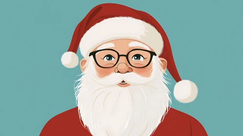 Joyful Santa Claus Illustration | Christmas Art