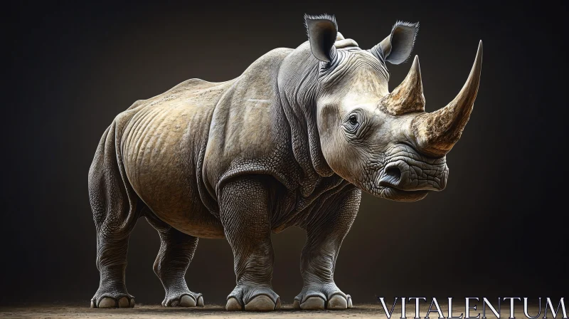 Wild Rhinoceros Image AI Image