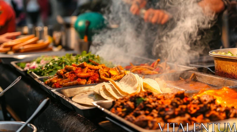 Discover the Vibrant Flavors of Mexican Street Food AI Image