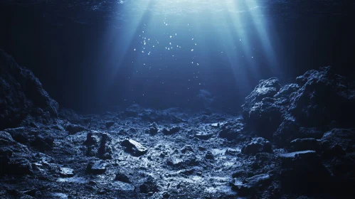 Illuminated Underwater Scene