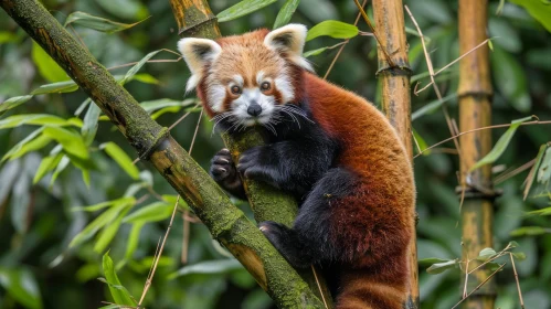 Red Panda Portrait | Arboreal Mammal in Himalayan Forests