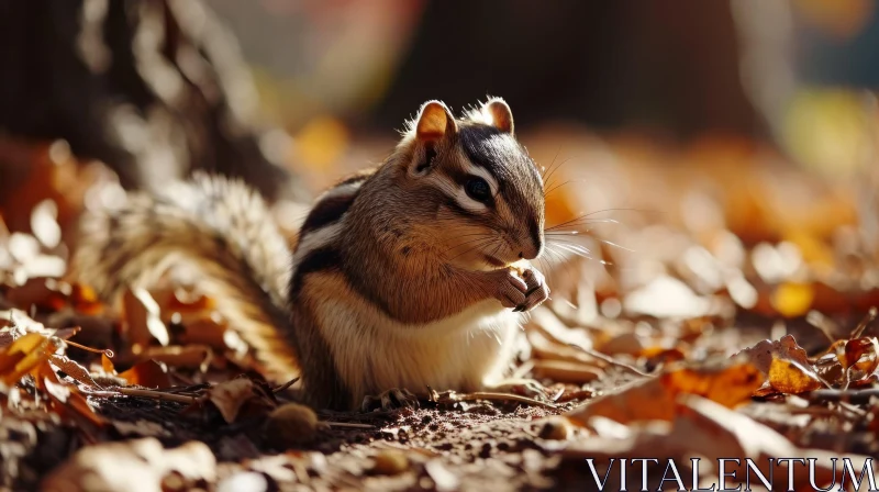 Close-up Chipmunk in Forest | Wildlife Photography AI Image