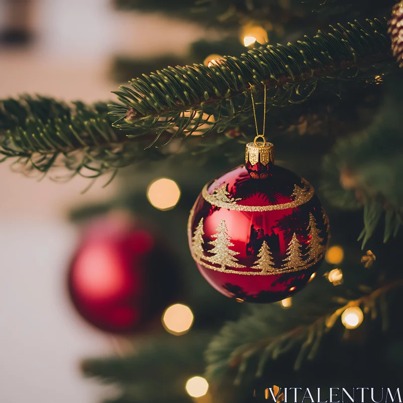 Festive Christmas Tree Decoration