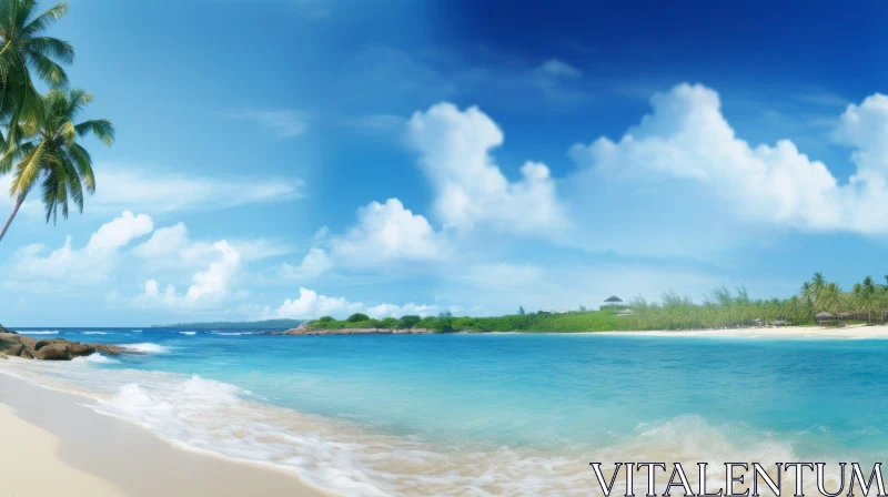 AI ART Tropical Beach Wallpapers: Hyper-Realistic and Serene Scenes