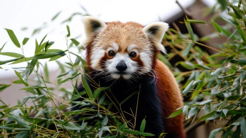 Captivating Image of a Red Panda on a Tree Branch