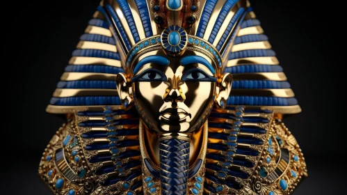 Golden Mask of Tutankhamun - Symbol of Egyptian Pharaoh's Power