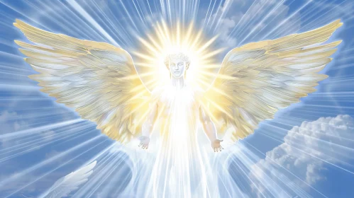 Serene Angel Painting - Heavenly Inspiration
