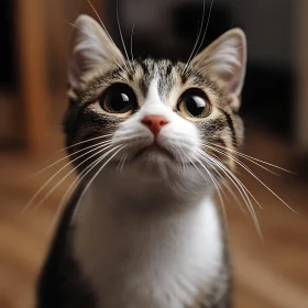 Close-Up of a Curious Cat