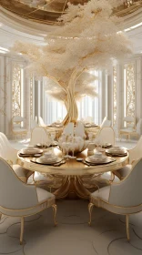 Ethereal Trees: A Luxurious Dining Room Table