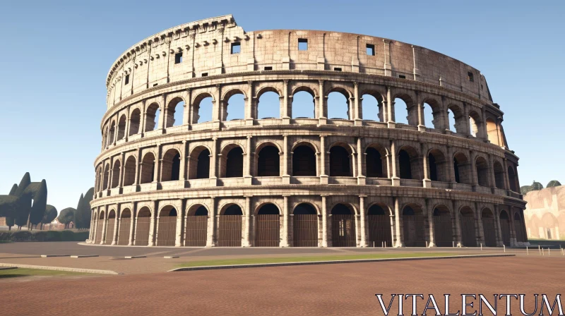 Coliseum: Ancient Amphitheater in Rome AI Image