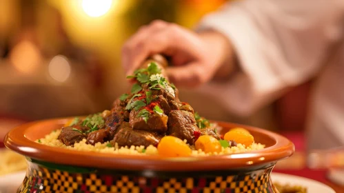 Delicious Moroccan Lamb Tagine - Traditional Dish
