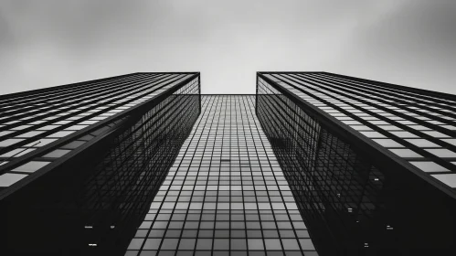 Majestic Skyscrapers: A Captivating Black and White Photograph
