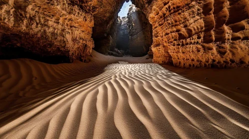 Cave Sand Textures under Sunlight