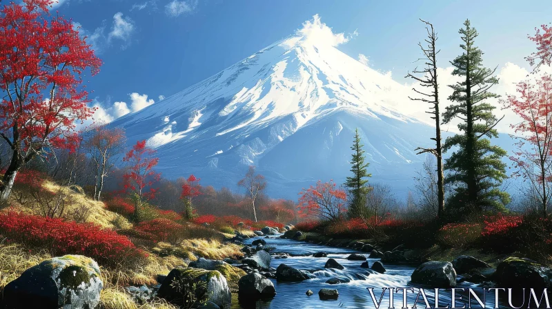 Mount Fuji in Japan: A Breathtaking Natural Wonder AI Image