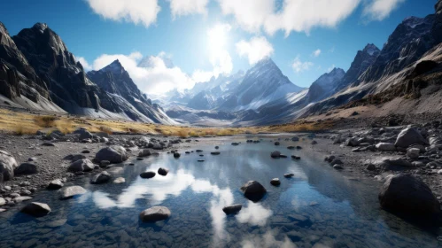 Breathtaking Mountain Landscape: Unreal Engine Render
