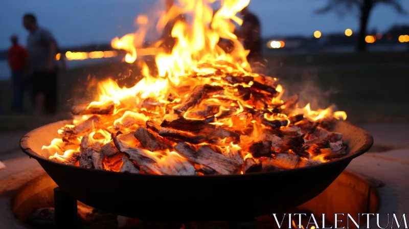 AI ART Enchanting Fire Pit: A Dutch Tradition | UHD Image