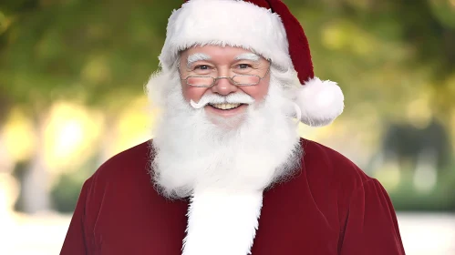 Merry Santa Claus Smiling