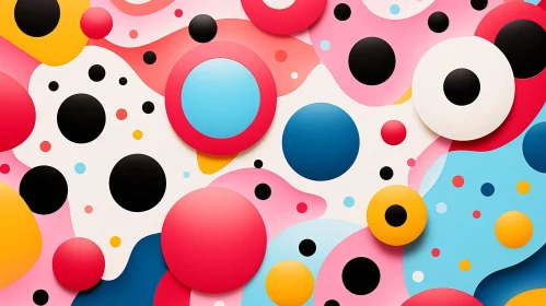Colorful Abstract Circles and Dots Artwork