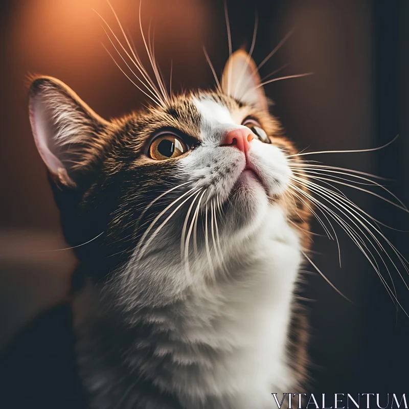 Amber-Eyed Cat Portrait