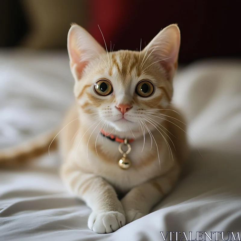 Cute Ginger Kitten Portrait
